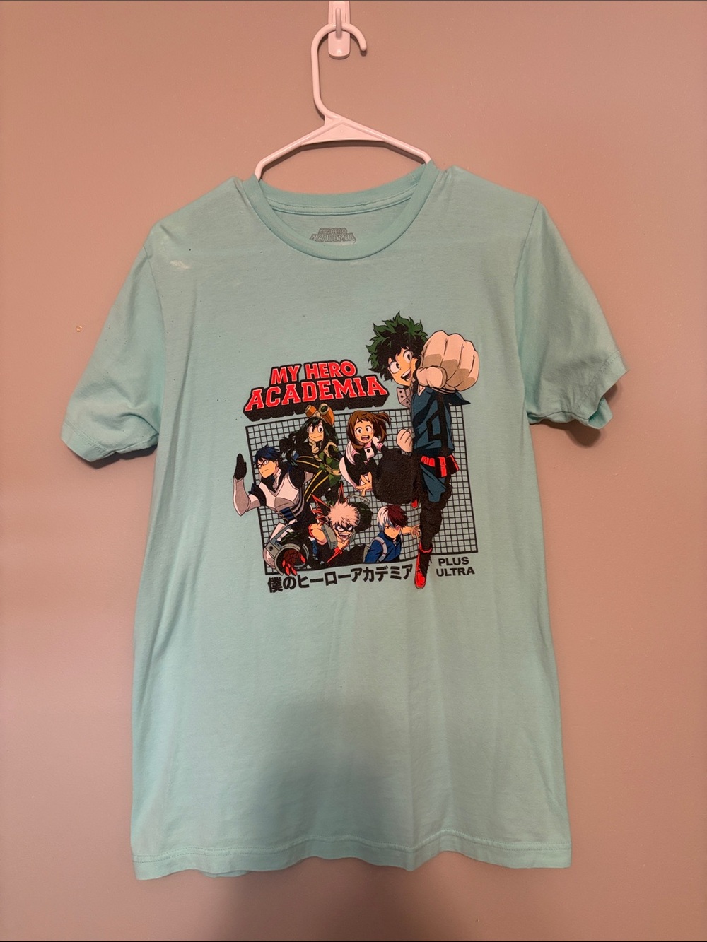 My Hero Academia Short Sleeve Tee - Light Aqua